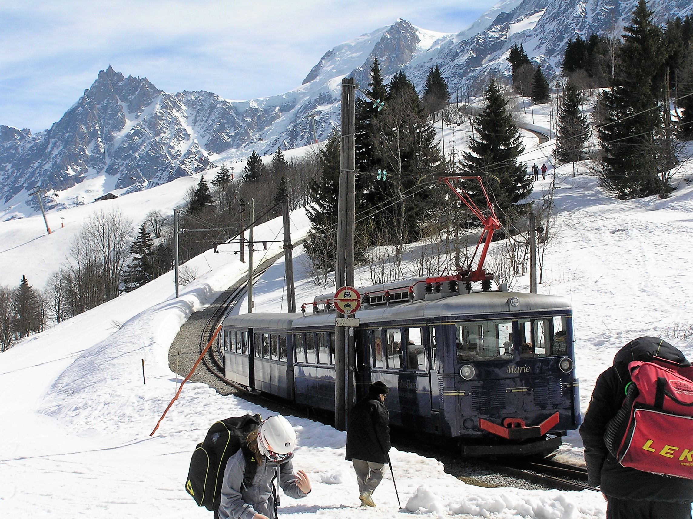 Treintje van St. Gervais naar Nid d'Aigle