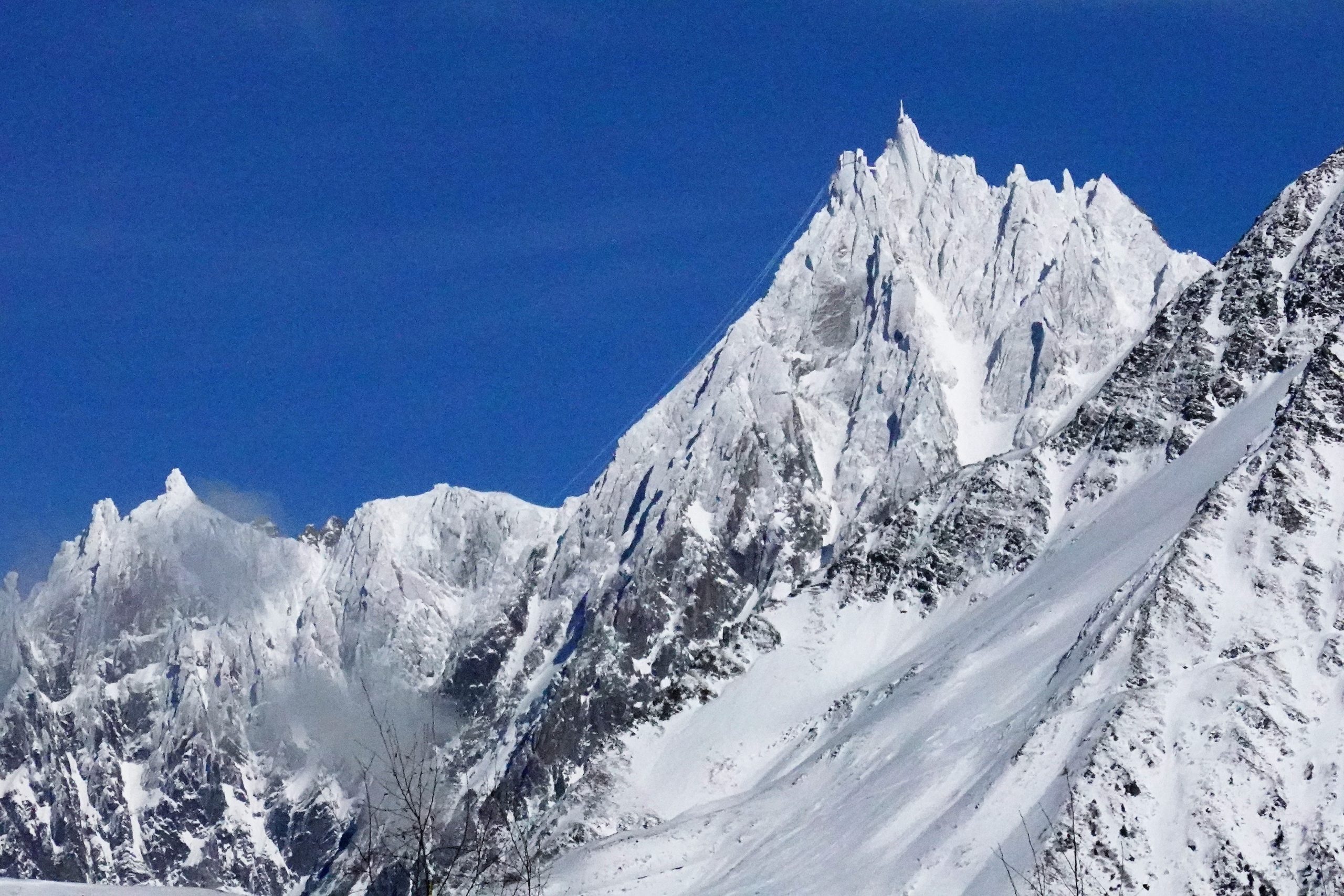 l'Aiguille du Midi na ijzelbui